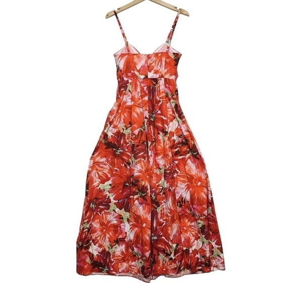 Milly Noah Brushstroke Poplin Maxi Dress Womens Size 2 $425 - Picture 12 of 16